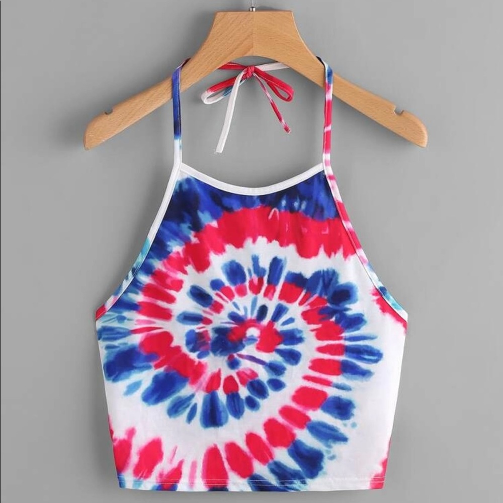 Two Tie Dye Crop Tops